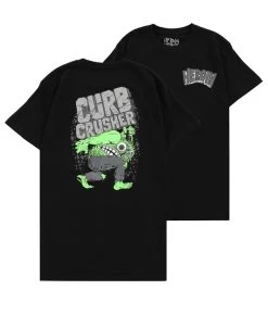 Heroin - Curb Crusher King Backprint T-Shirt - Black