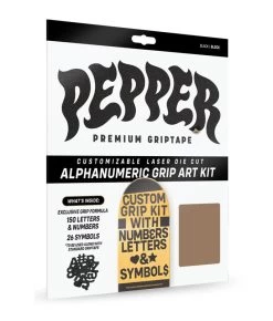 Pepper Grip - Alphanumeric Custom Griptape Kit