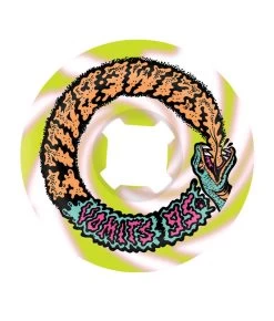 Slime Balls - Snake Vomits Green / White Swirl - 60mm 95a