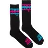 Slime Balls - Drip Strip Black - Socks -Skate Pro Shop drip strip mens crew socks slime balls 1