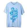 Paris Truck Co. - Script Logo T-Shirt - Powder Blue
