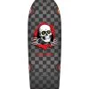 Powell Peralta - OG Ripper Checker Silver/Black Stain Reissue Deck - 10.0in X 30.0in -Skate Pro Shop powell peralta og ripper checker reissue skateboard deck silver black stain 10 x 30