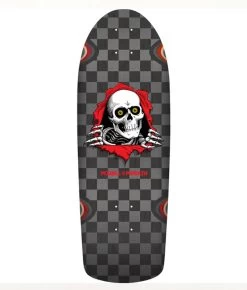 Powell Peralta - OG Ripper Checker Silver/Black Stain Reissue Deck - 10.0in X 30.0in