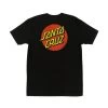 Santa Cruz - Classic Dot Backprint T-Shirt - Black -Skate Pro Shop sc classic dot backprint black back tshirt