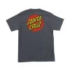 Santa Cruz - Classic Dot Backprint T-Shirt - Charcoal Heather -Skate Pro Shop sc classic dot grey backprint back
