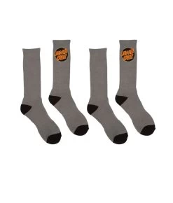 Santa Cruz - Classic Dot Grey/Black Socks 2 Pack - Socks