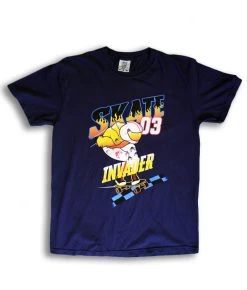 Skate Invaders - Speed Invaders T-Shirt - Navy Blue