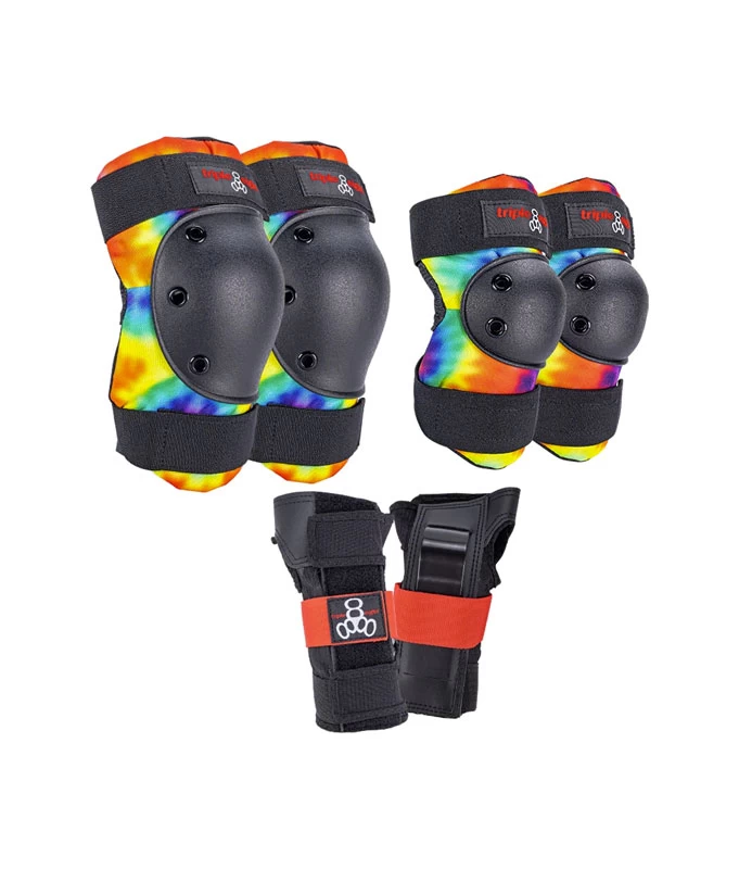 Triple 8 - Saver Series 3-Pack Pads - Tie Dye 3 Triple 8 - Saver Series 3-Pack Pads - Tie Dye